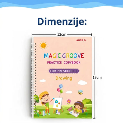 Magične vježbanke, Set od 4 magične vježbanke za djecu