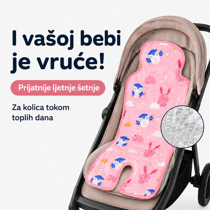 Ljetna gel rashladna podloga za kolica i autosjedalicu, rashladna podloga za bebe