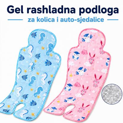 Ljetna gel rashladna podloga za kolica i autosjedalicu, rashladna podloga za bebe