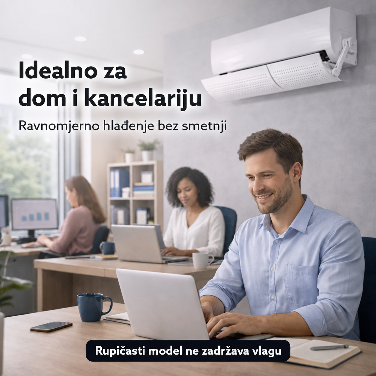 Usmjerivač zraka za klima uređaje, rupičasti model protiv kondenzacije