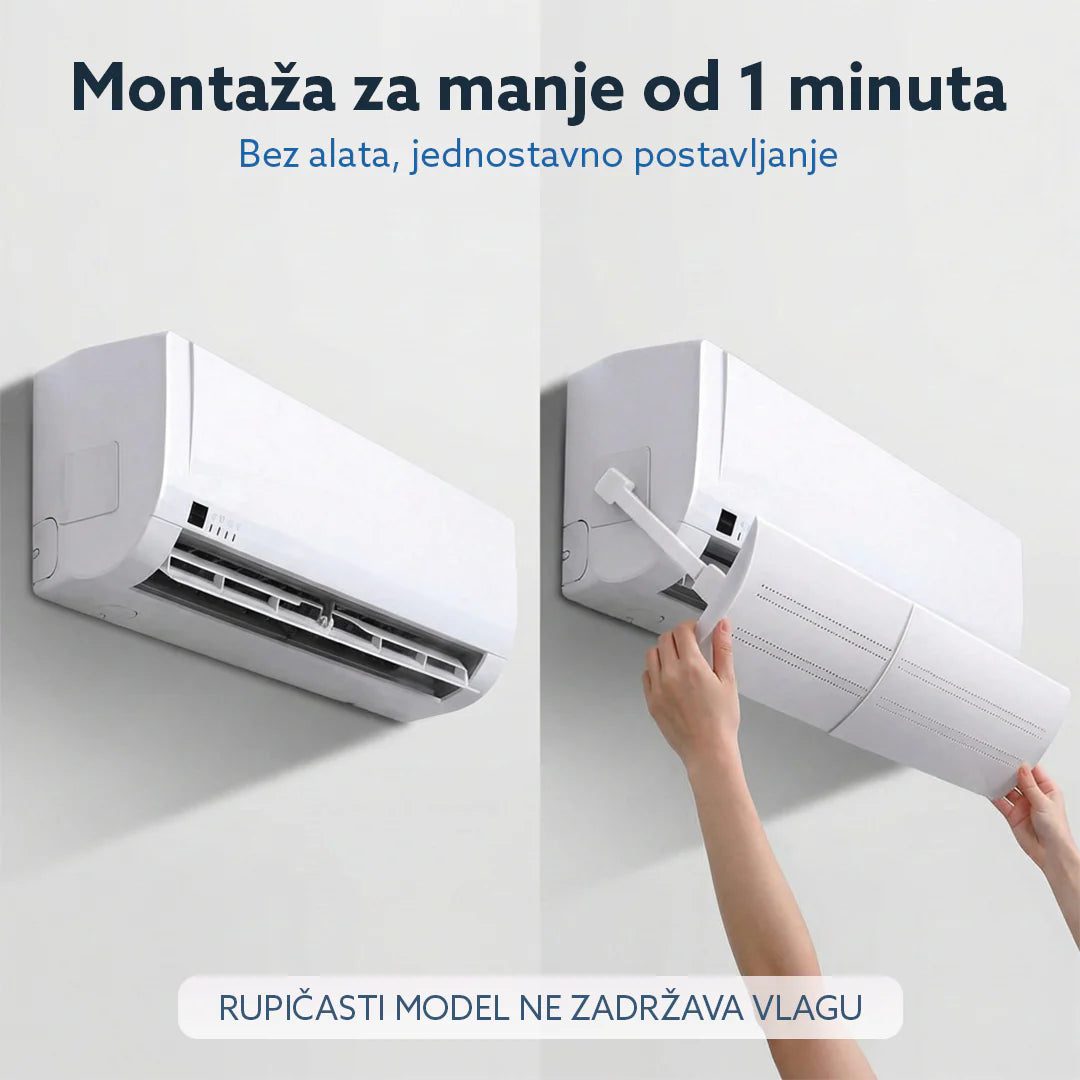 Usmjerivač zraka za klima uređaje, rupičasti model protiv kondenzacije
